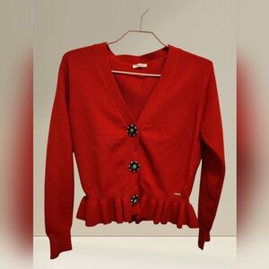 🤩SALE 💯 Red Button-Up Women's Sweater